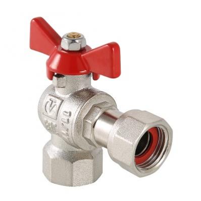 Кран шар. BASE угловой с накидной гайкой 1/2