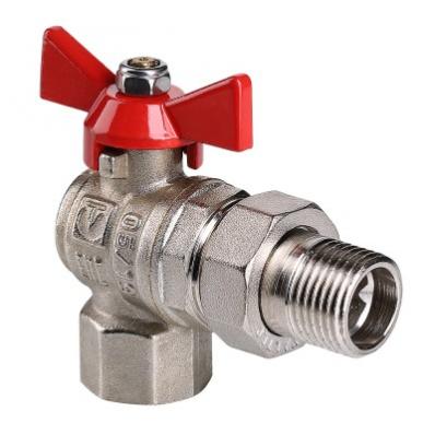 Кран шар. BASE угловой с полусгоном 1