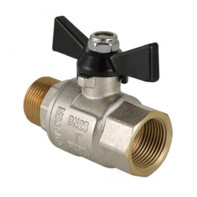 Кран шар. PERFECT, рукоятка бабочка 1/2