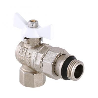 Кран шар. BASE угловой с полусгоном 1/2