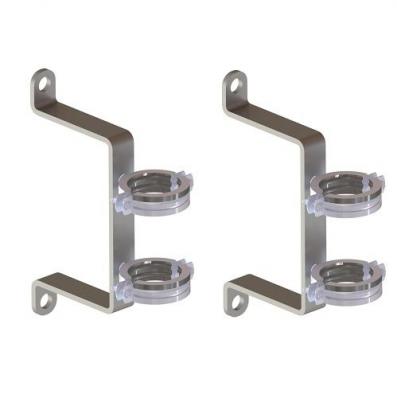 Крепеж П-образный для коллекторов серии GSK/GK из оцинкованной стали KR-02, коплект ( 2шт.)