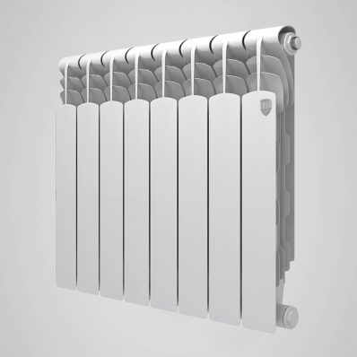 Радиатор Royal thermo Revolution Bimetall 500 2.0 10 секций боковое подключение биметалл белый