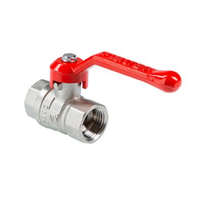 Кран шаровой СТАНДАРТ, никель, длинная рукоятка 3/4