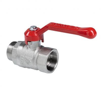 Кран шаровой СТАНДАРТ, никель, длинная рукоятка 1/2