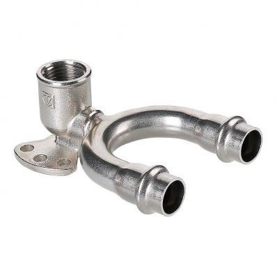 Водорозетка проходная нерж. сталь 15х1/2