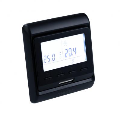 Хронотермостат электронный комнатный с датчиком температуры пола (черный)