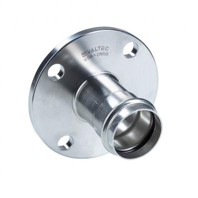 Соединитель с переходом  на фланец,  нержавеющая сталь 76,1хDN65