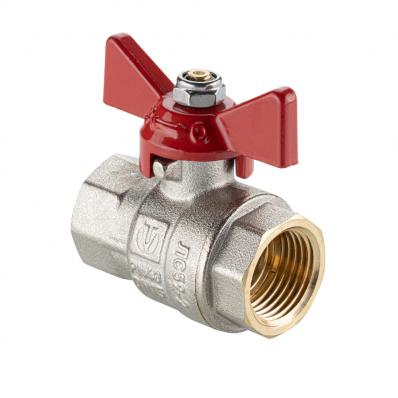 Кран шаровой BASE-ГОСТ полнопроходной с рукояткой-бабочкой вн.-вн. DN20 PN40 3/4