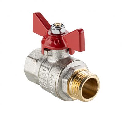 Кран шаровой BASE-ГОСТ полнопроходной с рукояткой-бабочкой вн.-нар. DN15 PN40 1/2